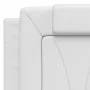 White synthetic leather padded bed headboard 120 cm by , Headboards and footboards - Ref: Foro24-374782, Price: 47,73 €, Disc...