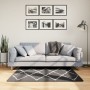 Alfombra de pelo largo moderna PAMPLONA negro y crema 120x120cm de , Alfombras - Ref: Foro24-375409, Precio: 49,42 €, Descuen...