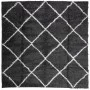 Alfombra de pelo largo moderna PAMPLONA negro y crema 120x120cm de , Alfombras - Ref: Foro24-375409, Precio: 45,71 €, Descuen...