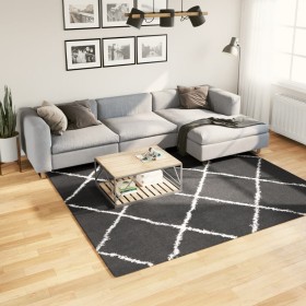 Alfombra de pelo largo moderna PAMPLONA negro y crema 240x240cm de , Alfombras - Ref: Foro24-375416, Precio: 97,78 €, Descuen...