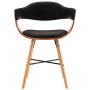 Sillas de comedor 2 uds cuero sintético y madera curvada negro de vidaXL, Sillas de comedor - Ref: Foro24-283137, Precio: 208...