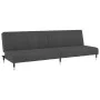 Dark gray velvet 2-seater sofa bed by , Sofas - Ref: Foro24-375875, Price: 257,40 €, Discount: %