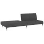 Dark gray velvet 2-seater sofa bed by , Sofas - Ref: Foro24-375875, Price: 257,40 €, Discount: %