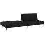 Sofá cama de 2 plazas terciopelo negro de , Sofás - Ref: Foro24-375880, Precio: 257,74 €, Descuento: %