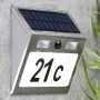 HI Número de casa con luz LED solar plateado de HI, Números y letras para casas - Ref: Foro24-435303, Precio: 25,81 €, Descue...