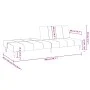 Dark gray velvet 2-seater sofa bed by , Sofas - Ref: Foro24-375875, Price: 257,40 €, Discount: %