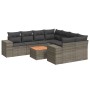 Set de muebles de jardín 9 pzas y cojines ratán sintético gris de , Conjuntos de jardín - Ref: Foro24-3225374, Precio: 542,54...