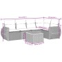 Set de muebles de jardín 6 pzas y cojines ratán sintético gris de , Conjuntos de jardín - Ref: Foro24-3257327, Precio: 389,67...