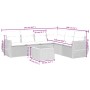 Set de comedor de jardín 7 pzas y cojines ratán sintético negro de , Conjuntos de jardín - Ref: Foro24-3257350, Precio: 448,6...