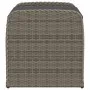 Banco de almacenaje con cojín ratán sintético gris 80x51x52 cm de , Bancos de jardín - Ref: Foro24-365731, Precio: 134,20 €, ...