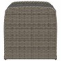 Banco de almacenaje con cojín ratán sintético gris 80x51x52 cm de , Bancos de jardín - Ref: Foro24-365731, Precio: 143,17 €, ...