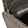 Banco de almacenaje con cojín ratán sintético gris 80x51x52 cm de , Bancos de jardín - Ref: Foro24-365731, Precio: 134,20 €, ...