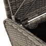 Banco de almacenaje con cojín ratán sintético gris 80x51x52 cm de , Bancos de jardín - Ref: Foro24-365731, Precio: 143,17 €, ...