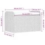 Banco de almacenaje con cojín ratán sintético gris 80x51x52 cm de , Bancos de jardín - Ref: Foro24-365731, Precio: 134,20 €, ...