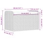 Banco de almacenaje con cojín ratán sintético gris 80x51x52 cm de , Bancos de jardín - Ref: Foro24-365731, Precio: 143,17 €, ...