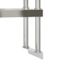 Mesa de trabajo para cocina con estante acero inox 110x55x150cm de , Restauración - Ref: Foro24-3208906, Precio: 281,78 €, De...