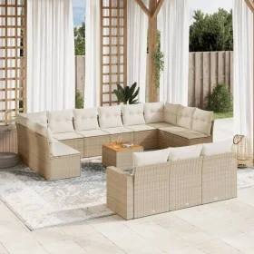 14-piece garden sofa set with beige synthetic rattan cushions by , Modular outdoor sofas - Ref: Foro24-3224364, Price: 951,83...
