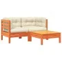 2-Sitzer-Gartensofa mit Kissen und Fußstütze von , Modulare Sofas für den Außenbereich - Ref: Foro24-838178, Preis: 234,90 €,...