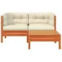 2-Sitzer-Gartensofa mit Kissen und Fußstütze von , Modulare Sofas für den Außenbereich - Ref: Foro24-838178, Preis: 234,90 €,...