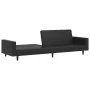 Sofá cama de 2 plazas cuero sintético negro de , Sofás - Ref: Foro24-375951, Precio: 263,99 €, Descuento: %