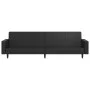 Sofá cama de 2 plazas cuero sintético negro de , Sofás - Ref: Foro24-375951, Precio: 263,99 €, Descuento: %
