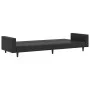 Sofá cama de 2 plazas cuero sintético negro de , Sofás - Ref: Foro24-375951, Precio: 263,99 €, Descuento: %