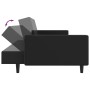Sofá cama de 2 plazas cuero sintético negro de , Sofás - Ref: Foro24-375951, Precio: 268,63 €, Descuento: %