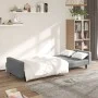 Sofá cama de 2 plazas cuero sintético gris de , Sofás - Ref: Foro24-375953, Precio: 265,17 €, Descuento: %