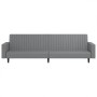 Sofá cama de 2 plazas cuero sintético gris de , Sofás - Ref: Foro24-375953, Precio: 271,23 €, Descuento: %