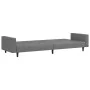 Sofá cama de 2 plazas cuero sintético gris de , Sofás - Ref: Foro24-375953, Precio: 265,17 €, Descuento: %