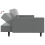 Sofá cama de 2 plazas cuero sintético gris de , Sofás - Ref: Foro24-375953, Precio: 265,17 €, Descuento: %