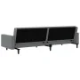 Sofá cama de 2 plazas cuero sintético gris de , Sofás - Ref: Foro24-375953, Precio: 265,17 €, Descuento: %