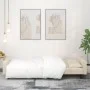 Sofá cama de 2 plazas con dos almohadas terciopelo color crema de , Sofás - Ref: Foro24-375823, Precio: 277,03 €, Descuento: %