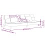 Sofá cama de 2 plazas con dos almohadas terciopelo color crema de , Sofás - Ref: Foro24-375814, Precio: 239,34 €, Descuento: %