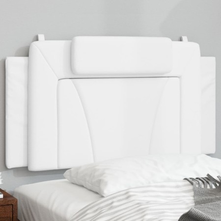 Cabecero de cama acolchado cuero sintético blanco 100 cm de , Cabeceros y pies de cama - Ref: Foro24-374775, Precio: 50,42 €,...