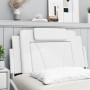 Cabecero de cama acolchado cuero sintético blanco 100 cm de , Cabeceros y pies de cama - Ref: Foro24-374775, Precio: 50,42 €,...