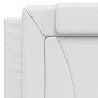 Cabecero de cama acolchado cuero sintético blanco 100 cm de , Cabeceros y pies de cama - Ref: Foro24-374775, Precio: 50,42 €,...