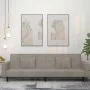 Sofá cama de 2 plazas con dos almohadas terciopelo gris claro de , Sofás - Ref: Foro24-375816, Precio: 277,94 €, Descuento: %