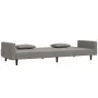 Sofá cama de 2 plazas con dos almohadas terciopelo gris claro de , Sofás - Ref: Foro24-375816, Precio: 277,94 €, Descuento: %