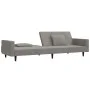 Sofá cama de 2 plazas con dos almohadas terciopelo gris claro de , Sofás - Ref: Foro24-375816, Precio: 277,94 €, Descuento: %