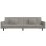 Sofá cama de 2 plazas con dos almohadas terciopelo gris claro de , Sofás - Ref: Foro24-375816, Precio: 277,94 €, Descuento: %