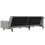 Sofá cama de 2 plazas con dos almohadas terciopelo gris claro de , Sofás - Ref: Foro24-375816, Precio: 277,94 €, Descuento: %