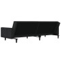 Sofá cama de 2 plazas con dos almohadas terciopelo negro de , Sofás - Ref: Foro24-375821, Precio: 274,95 €, Descuento: %