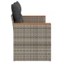 Sofá de jardín con cojines 2 plazas ratán sintético gris de , Sofás de exterior - Ref: Foro24-366144, Precio: 146,56 €, Descu...