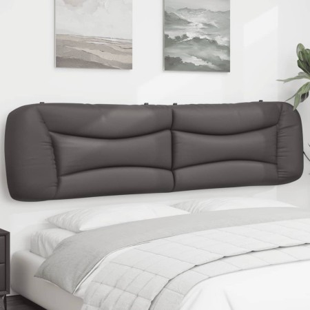 Cabecero de cama acolchado cuero sintético gris 200 cm de , Cabeceros y pies de cama - Ref: Foro24-374626, Precio: 94,66 €, D...