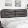 Cabecero de cama acolchado cuero sintético gris 200 cm de , Cabeceros y pies de cama - Ref: Foro24-374626, Precio: 94,66 €, D...