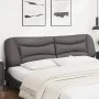 Cabecero de cama acolchado cuero sintético gris 200 cm de , Cabeceros y pies de cama - Ref: Foro24-374626, Precio: 93,42 €, D...