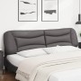 Cabecero de cama acolchado cuero sintético gris 200 cm de , Cabeceros y pies de cama - Ref: Foro24-374626, Precio: 94,66 €, D...