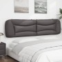 Cabecero de cama acolchado cuero sintético gris 200 cm de , Cabeceros y pies de cama - Ref: Foro24-374626, Precio: 94,66 €, D...