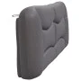 Cabecero de cama acolchado cuero sintético gris 200 cm de , Cabeceros y pies de cama - Ref: Foro24-374626, Precio: 93,42 €, D...